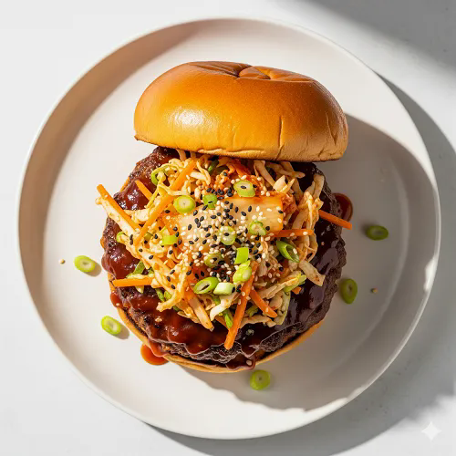 Gourmet Bbq Pulled Pork Burger 